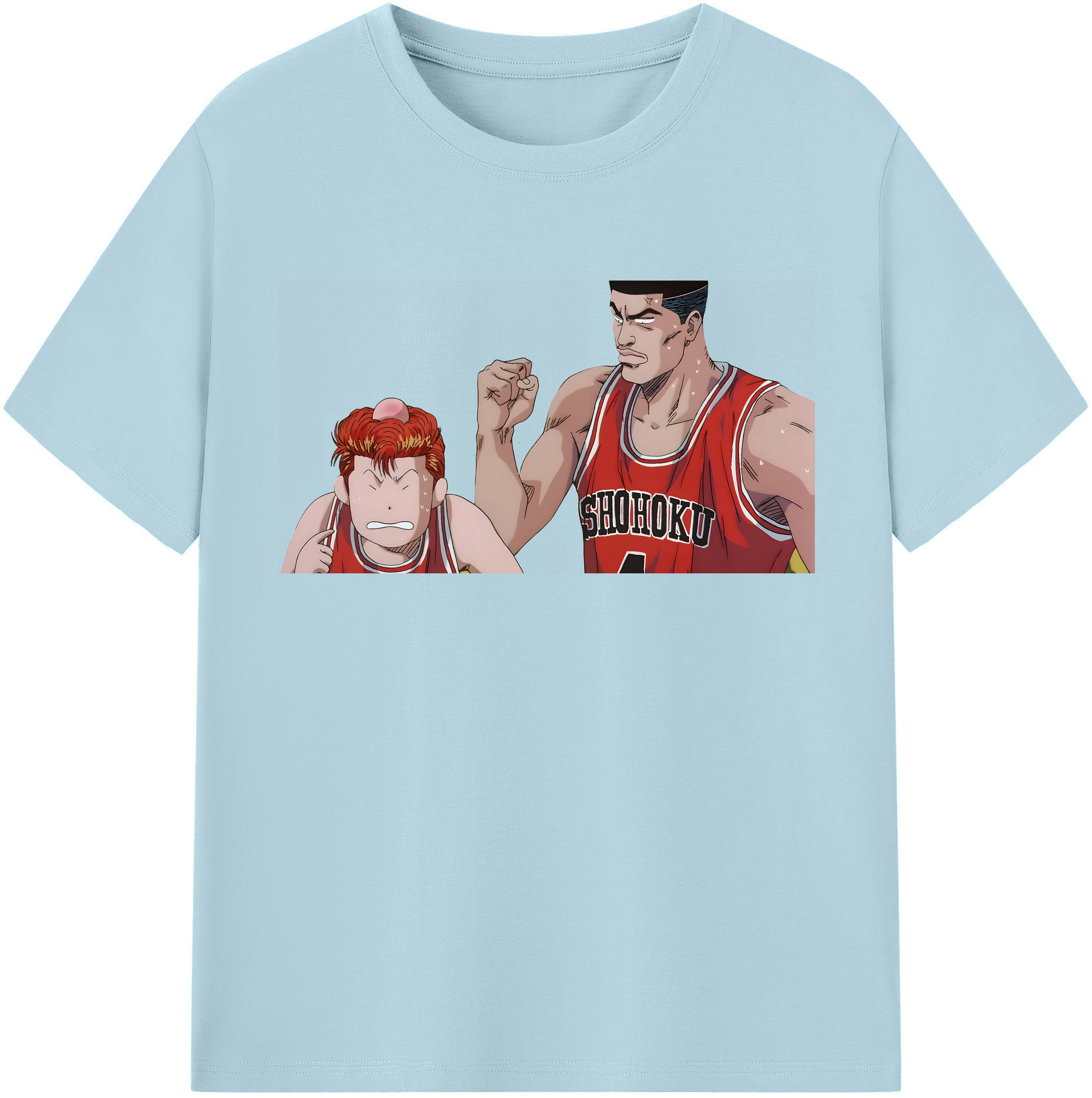 SLAM DUNK／スラムダンク 綿100％半袖Tシャツ（フロントプリント）